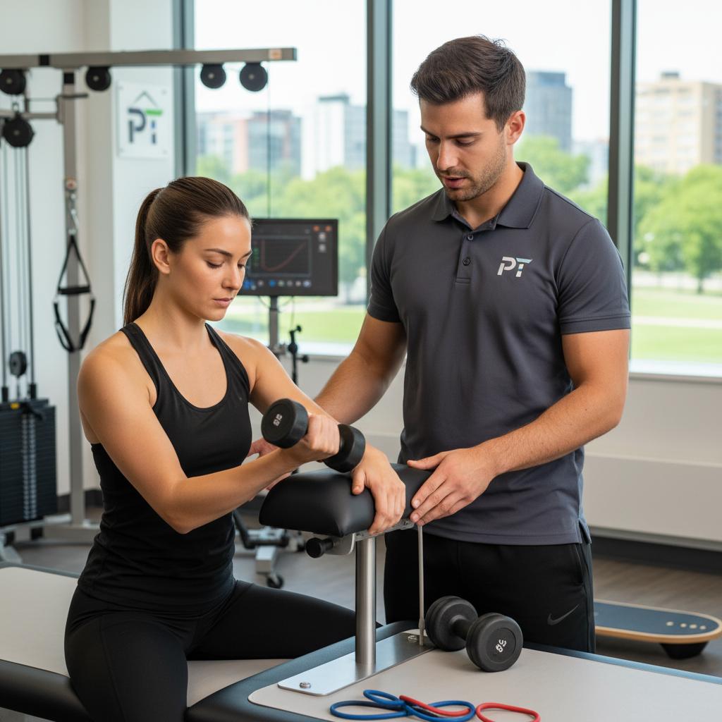 Athlete receiving wrist therapy in Scottsdale clinic